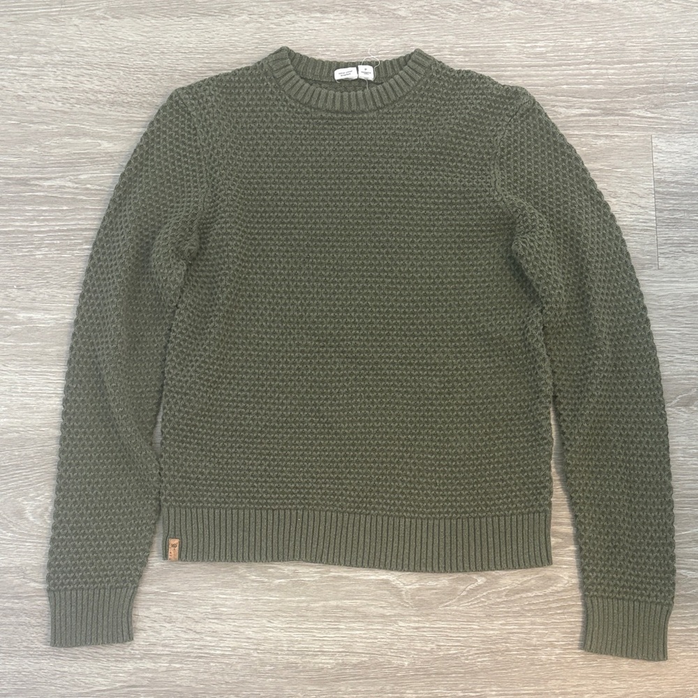 Tentree Olive Green Men's Crewneck Sweater